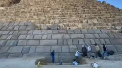 Polémica en Egipto: quieren revestir una pirámide en Giza