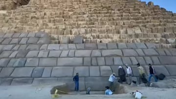 Polémica en Egipto: quieren revestir una pirámide en Giza