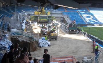 Así avanzan las obras del Santiago Bernabéu