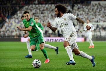 Marcelo in action against Real Sociedad