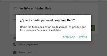 Apps de las que puedes hacerte beta tester en Google Play