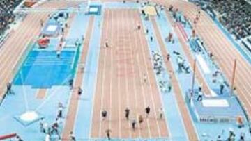 <b>VISTO Y NO VISTO. </b>La pista del éxito español en el Europeo comenzó ayer a ser desmontada por operarios