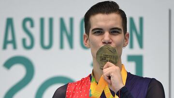 Pau García, tricampeón del mundo en patinaje artístico