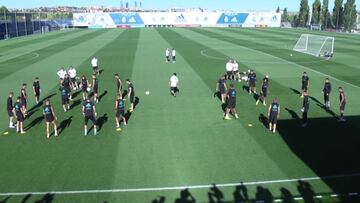 Real Madrid's final training session before El Clásico