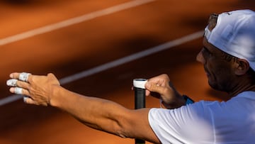 10/04/24 TENIS ENTRENAMIENTO RAFA NADAL