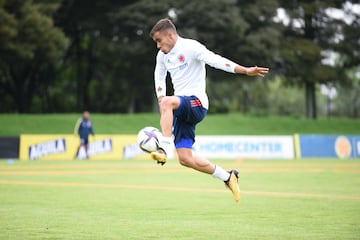 La Selección Colombia Sub 20 realizó su segundo entrenamiento en Bogotá en el microciclo de cara al Torneo de Toulon.