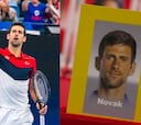 La divertida e imprevista reacción de Djokovic al perder al juego '¿Quién es quién?'
