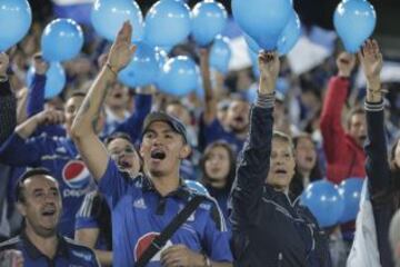 La hincha de Millonarios llenó el Campín para ver a su equipo ante Cúcuta Deportivo.