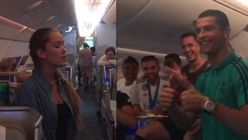 La hija de Salgado cantó para el Real Madrid en su vuelta