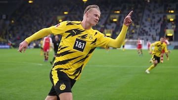 Erling Haaland, con el Borussia Dortmund.