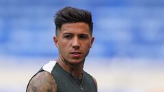 Enzo Fernández, harto del calor en el Mundial de Clubes