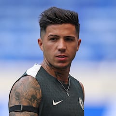 Enzo Fernández, harto del calor en el Mundial de Clubes