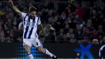 Illarramendi en el &uacute;ltimo partido ante el Bar&ccedil;a de Copa del Rey. 