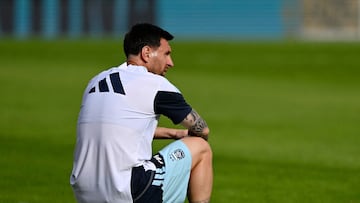 Los imperdibles golazos de Messi en el entrenamiento de Argentina