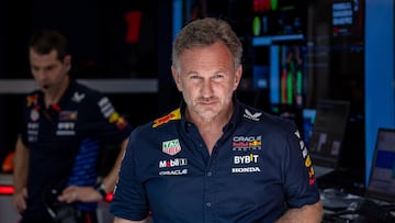 Mogyorod (Hungary), 19/07/2024.- Red Bull Racing team principal Christian Horner prepares for the second free practice session for the Formula One Hungarian Grand Prix at the Hungaroring circuit, in Mogyorod, near Budapest, 19 July 2024. (Fórmula Uno, Hungría) EFE/EPA/MARTIN DIVISEK