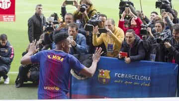 Primera semana de Mina en Barça: a la espera del debut