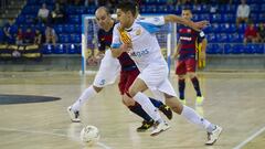 El partido Barcelona-Santa Coloma. 