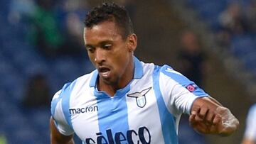 Nani, durante un partido del Lazio.