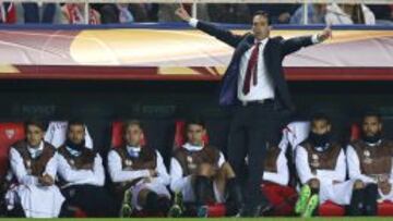 El entrenador del Sevilla, Unai Emery.
