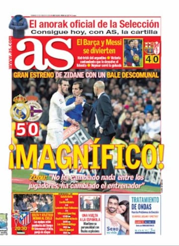 Las portadas de AS de enero