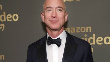 Jeff Bezos en los Amazon Prime Video's Golden Globe Awards en The Beverly Hilton Hotel, California. Enero 6, 2019.