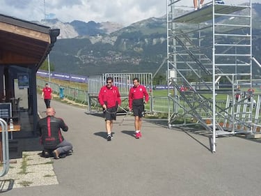 Cristiano Piccini ya trabaja con el Valencia en Crans Montana