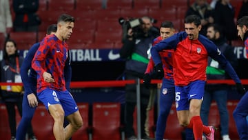 Gabriel Paulista, en el césped del Metropolitano.