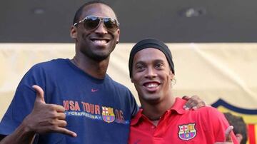 Messi, Ronaldinho y otros amigos de Kobe Bryant en el fútbol