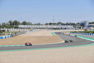 Vista general del circuito de Jerez durante la carrera de hoy. 