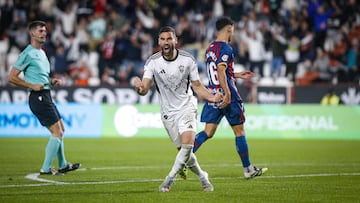 Antonio Puertas, en el Albacete - Huesca.