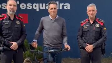 Los Mossos devuelven a Indurain una bicicleta robada