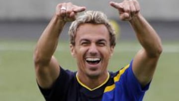 <b>MENTALIZADO. </b>Stephane Pignol, ante los medios de comunicación, ayer en el estadio Gran Canaria.