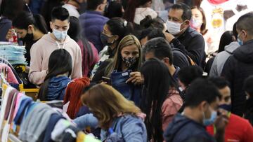 Aglomeraciones en San Victorino de cara a navidad