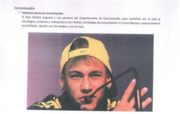 El presunto Power Point que envió el Real Madrid a Neymar