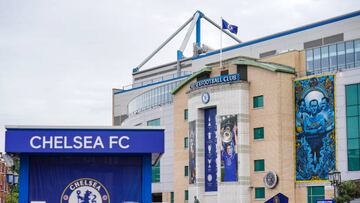 A general view of Stamford Bridge, home of Chelsea FC after the UK Government announced it has issued a licence that permits the sale of Chelsea to the Todd Boehly/Clearlake Consortium and is ânow satisfied that the full proceeds of the sale will not benefit Roman Abramovich.â. Picture date: Wednesday May 25, 2022. (Photo by Jonathan Brady/PA Images via Getty Images)