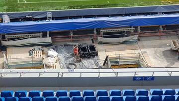 Avance de las obras del nuevo Santiago Bernabéu. 