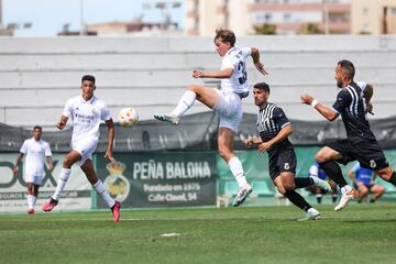 Nico Paz, en un partido con el RM Castilla. 