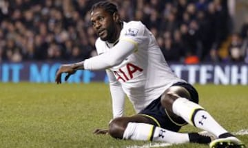 Emmanuel Adebayor cumple 31 a&ntilde;os. Delantero togol&eacute;s del Tottenham Hotspur.