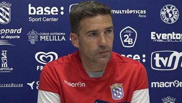 Carrión, avisa: "El Melilla dará su mejor nivel e intentará ganar"