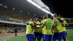 Neymar breaks scoring record in Brazil win