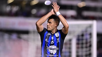 Pablo Barrera of Queretaro during the 6th round match between Queretaro and Atletico de San Luis as part of the Liga BBVA MX, Torneo Clausura 2025 at La Corregidora Stadium, on February 07, 2025 in Santiago de Queretaro, Mexico.