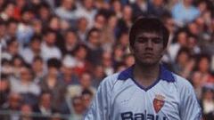 UN ÍDOLO DE LA AFICIÓN. Rubén Sosa llegó al Zaragoza en 1985, con 19 años, y en tres temporadas disputó 106 partidos de Liga y marcó 30 goles y ganó una Copa del Rey.