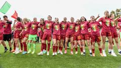 Las jugadoras de la Roma celebran su primer título de liga.