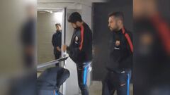 Un argentino, un uruguayo y un español: el GIF viral de Suárez, Messi y Alba