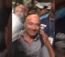 El eufórico recibimiento de los hinchas del Santos a Sampaoli