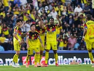 during the quarter-final second match between America and Monterrey as part of the Liga BBVA MX, Torneo Apertura 2025 at Ciudad de los Deportes Stadium, on November 29, 2025 in Mexico City, Mexico.
