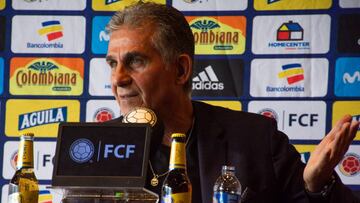 Queiroz en rueda de prensa
