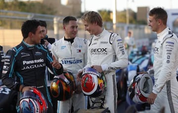 Mitch Evans, Stoffel Vandoorne, Brendon Hartley y Nico Muller en Ad Diriyah.