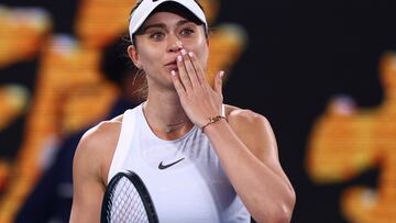Paula Badosa celebra su triunfo en el Open de Australia ante Talia Gibson.
