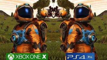 No Man’s Sky: Comparativa gráfica Xbox One X con PS4 Pro